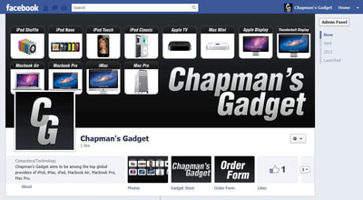 Facebook page for gadgets business