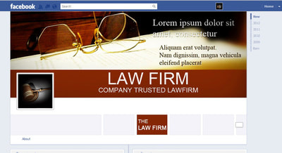 Facebook page for a lawyer's firm