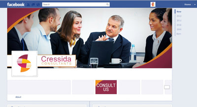 Facebook page for a business consultant firm