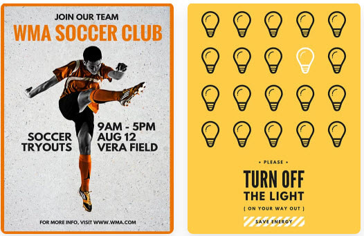 creative graphics templates for sports