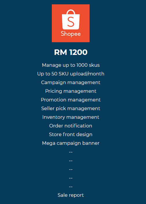 Marketplace Store Accounts Management for SHOPEE